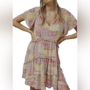 Anthropologie Robin Tiered Mini Dress, XS, Never Worn, NWT
